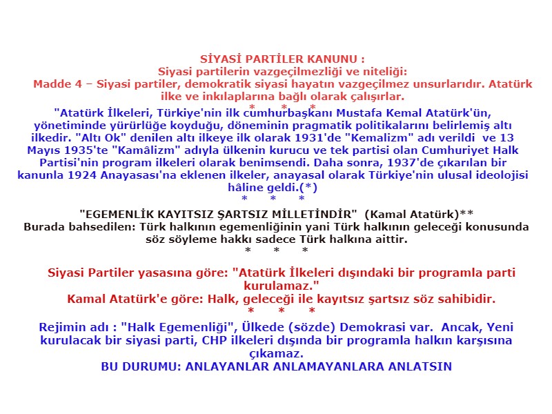 CHP 1923 den beri iktidar(son)