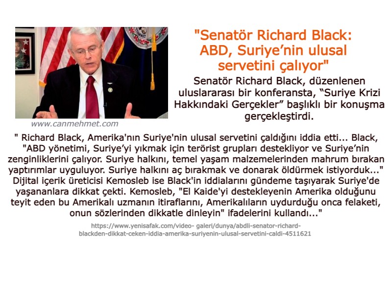 ABD Suriyenin zenginliğini çaldı