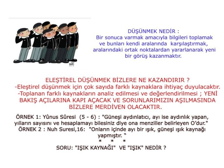 düşünmek(2)(3)