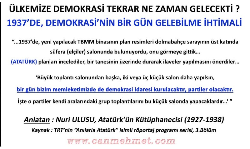 1937 demokrasi ne zaman gelecek düzenleme