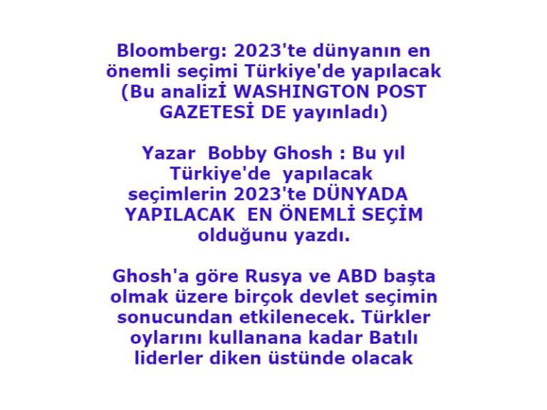 2023 SEÇİM