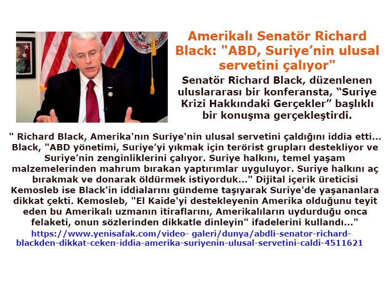 ABD Suriyenin zenginliğini ÇALDI