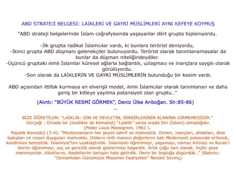 Amerikan strateji belgesi LAİKLİK -2-