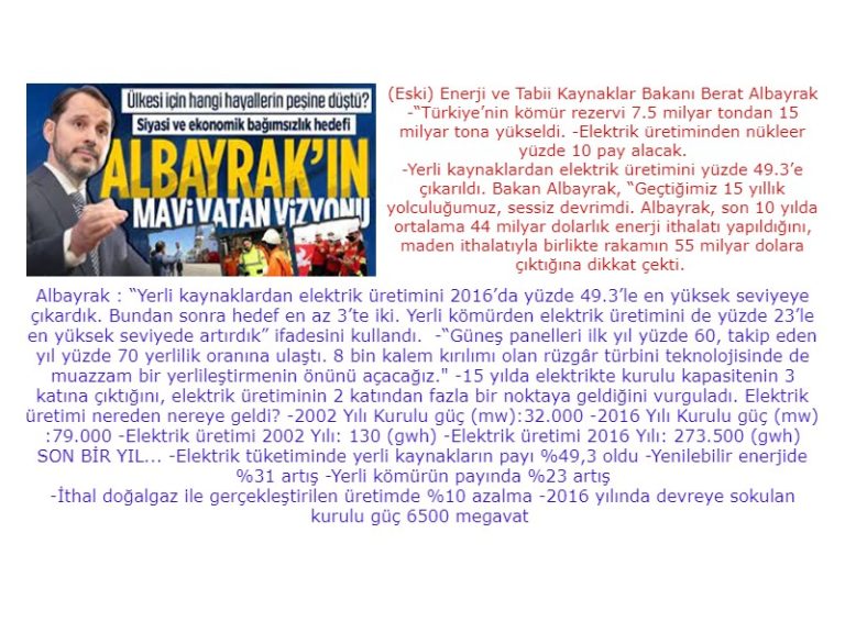 Berat Albayrak enerji açıklaması ve yatırımlar