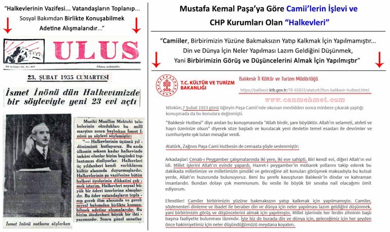 CAMİLER VE HALKEVLERİ