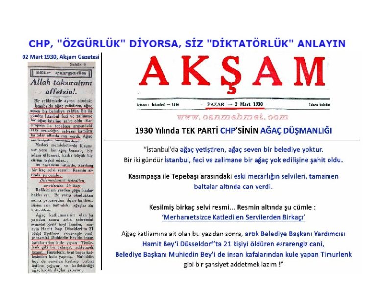 CHP, AĞAÇ KATLİAMI, GEZİ