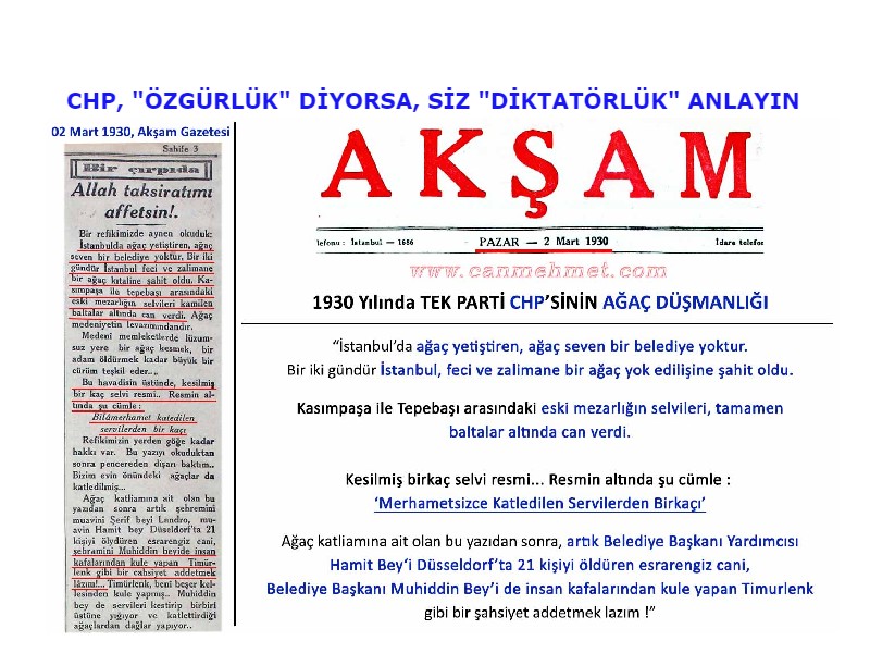 CHP, AĞAÇ KATLİAMI, GEZİ