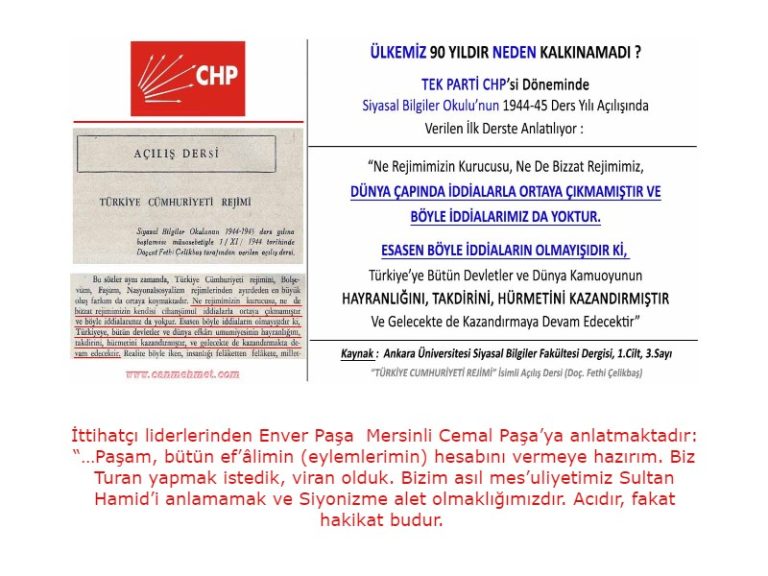 CHP enver paşa vhp gelecek iddiası