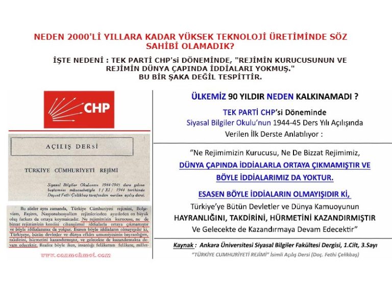 CHP'nin kalnınma iddiası yokmuş