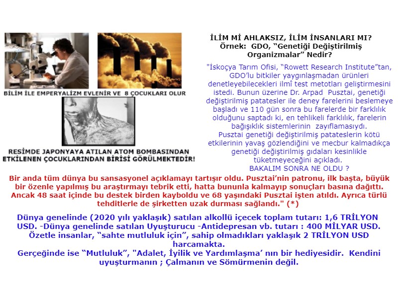 EMPERYALİZM SANAYİİ DEVRİMİ bilim ahlakı bilimin çarpıtılması