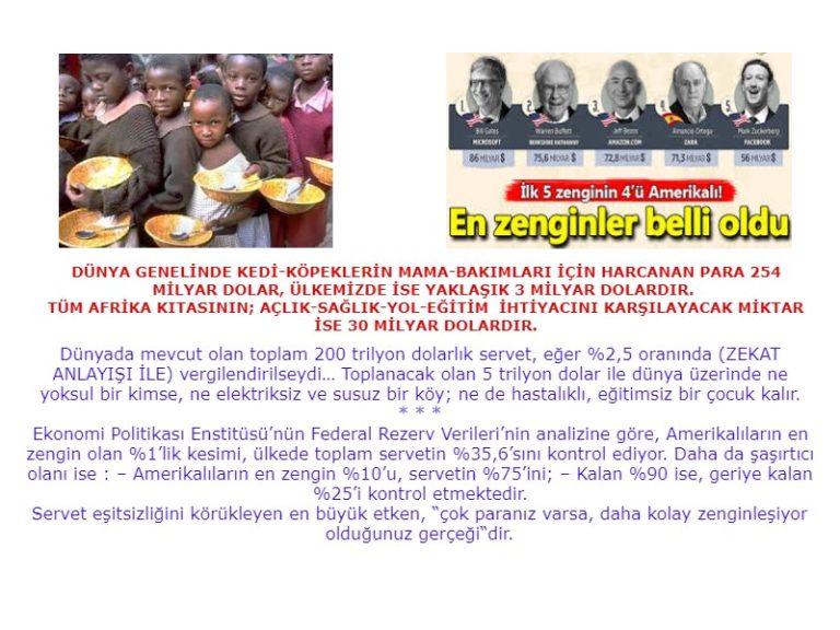 Faiz-servet büyümesi haksız servet