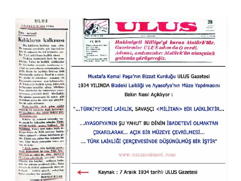 MİLİTAN Laiklik ve Ayasofya