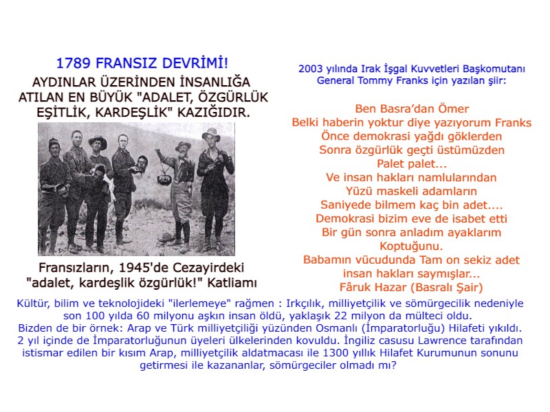 MİLLİYETÇİLİK adına yapılan katliamlar