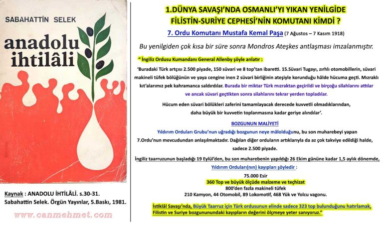 MUSTAFA KEMAL VE _Filistin-Cephesi YENİLGİSİ 2-