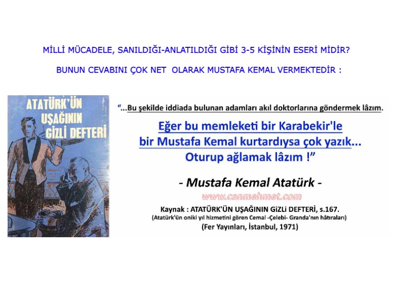 Memleketi Karabekir'le ben kurtardıysak