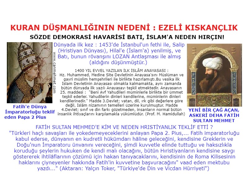 NEDEN KURAN DÜŞMANLIĞI (1)