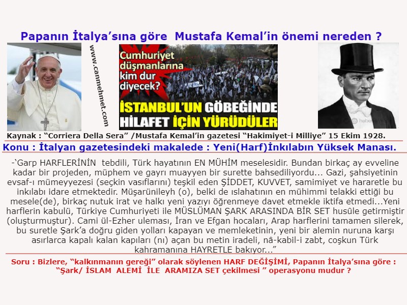 Papalık ve Harf değişimi(2)