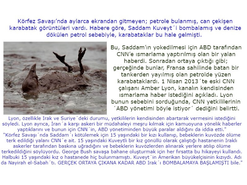 SADDAM VE petrol karabatak YALANI GEZİ CNN YALANI