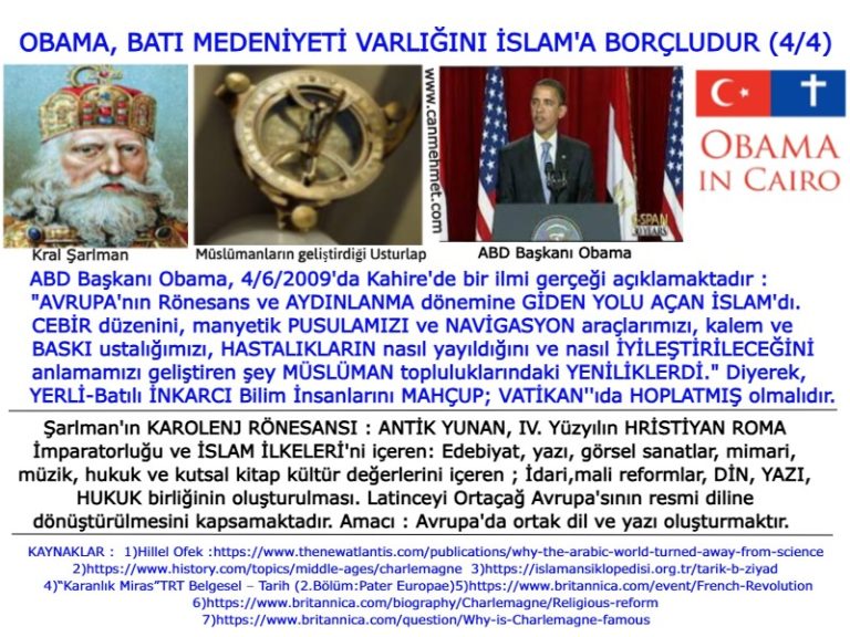 Şarlman Avrupa Birliği Obama ABD Kahire 4-4