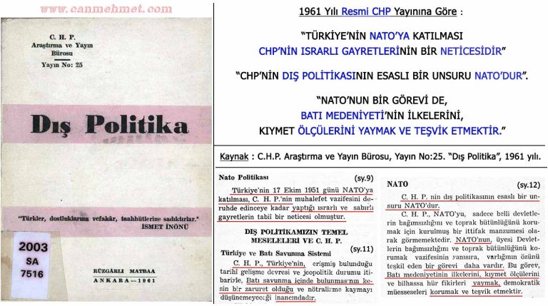 ÜLKEYİ NATO'YA CHP SOKTU CHP-1961-NATO