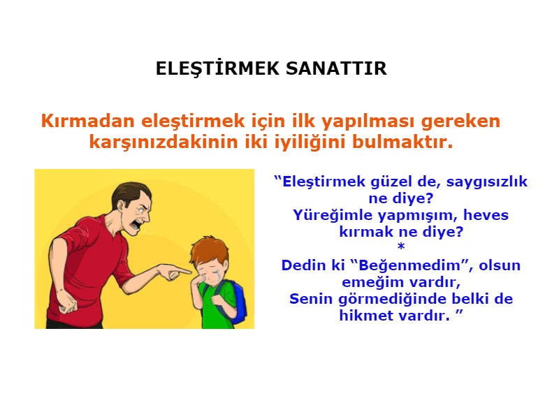 eleştiri nasıl olmalı