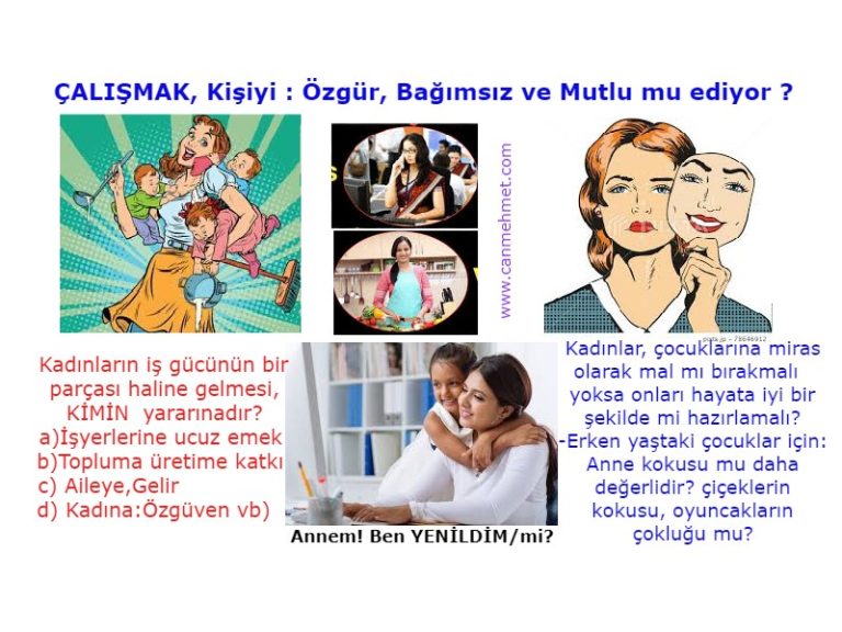 ev ve iş kadın ÇALIŞMAMALI