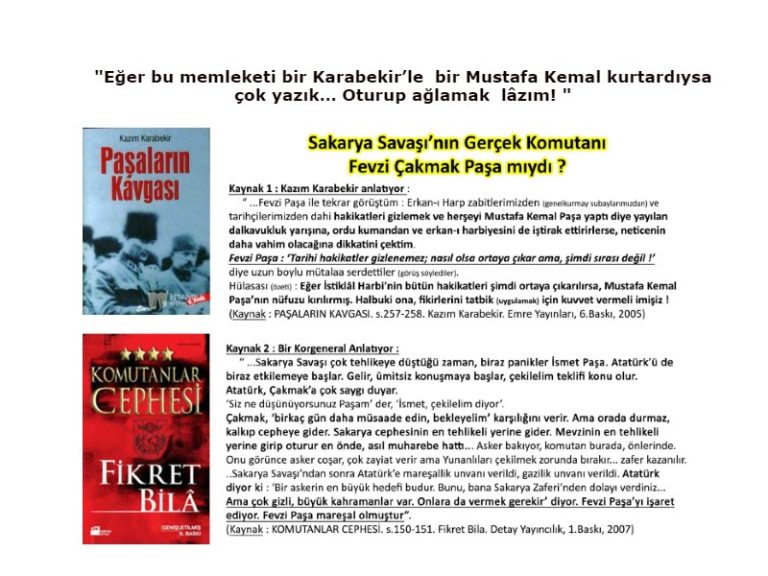 sakarya savaşı gerçek komutanı (muhalefete neden geçtiler)