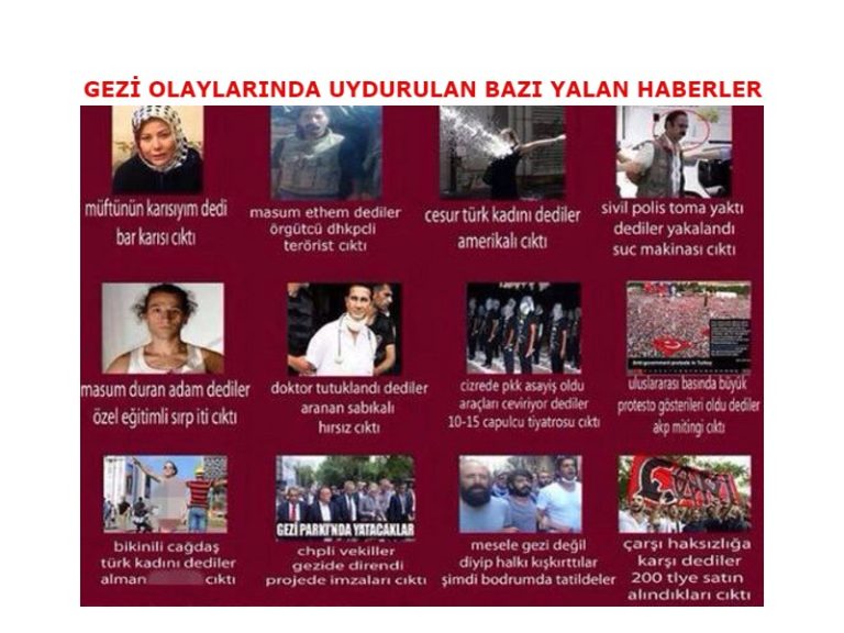 taksim gezi yalanları