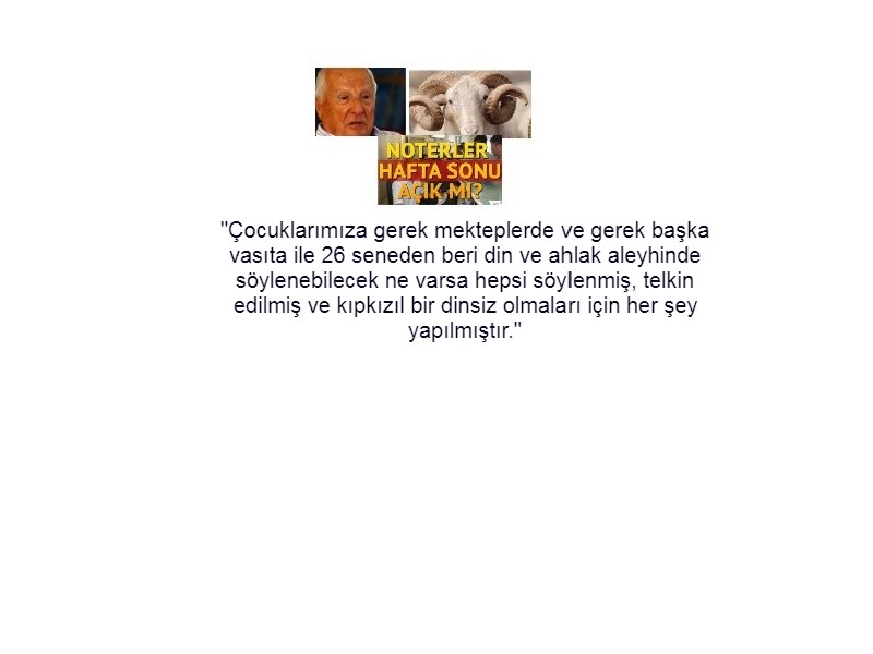 kenen evren -dinsiz yetiştirdiler