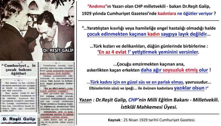 REŞİT GALİP KADINLAR ANDI