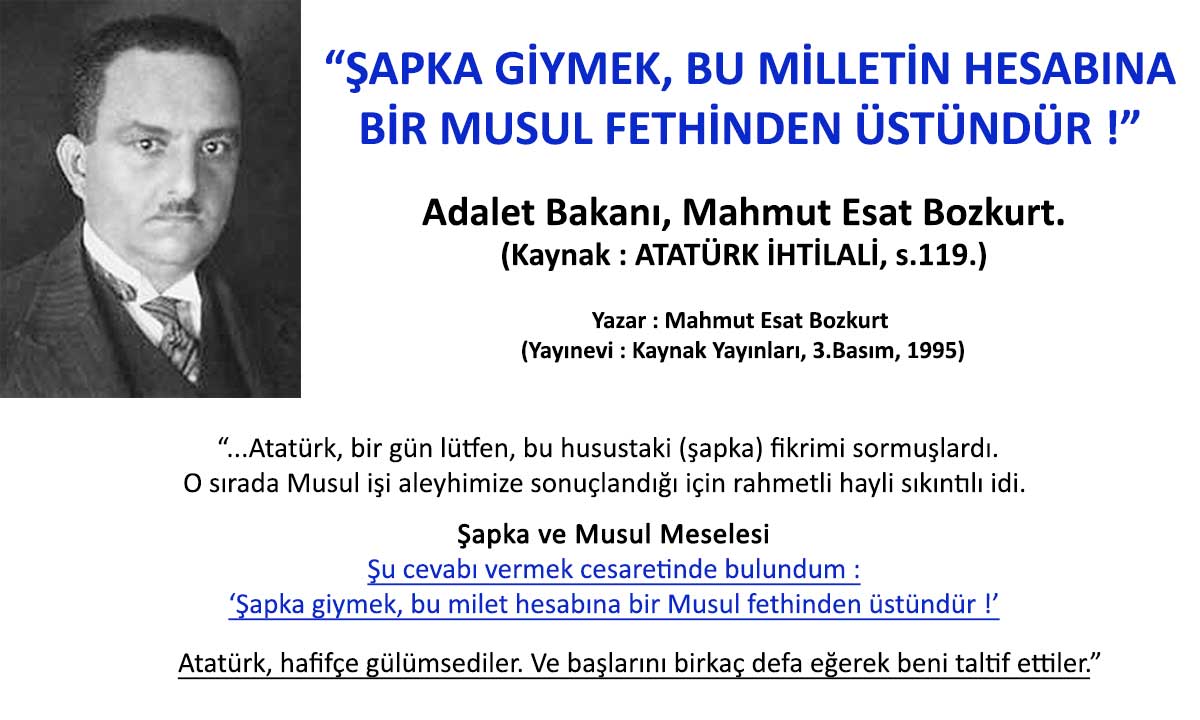 Mahmut Esat Bozkurt_Musul_Şapka (003)