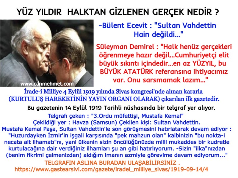 Demirel Ecevit İrade-i Milliye