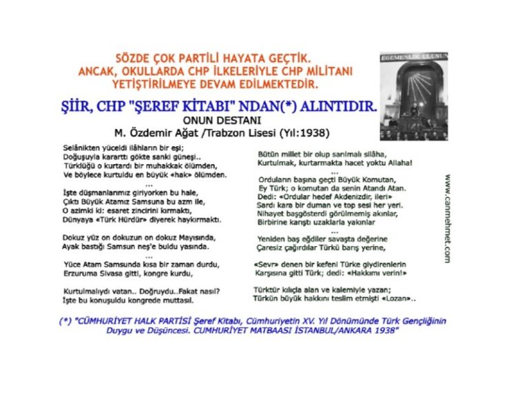 Şeref Kitap CHP Şiirler -1- deneme